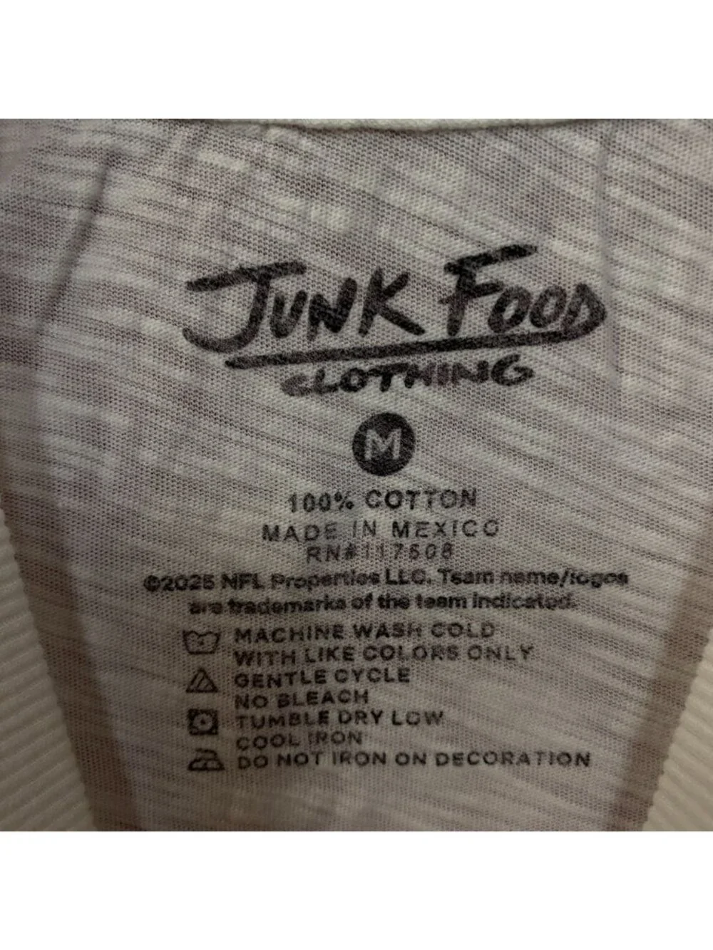 Junk Food Clothing San Francisco 49ers Game Time Women's Mock Neck Crop Tee